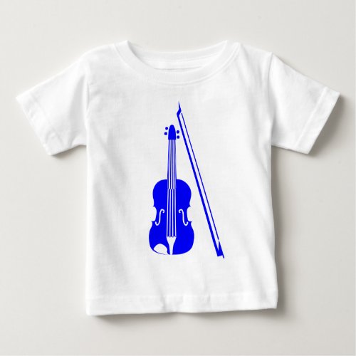 Violin _ Blue Baby T_Shirt