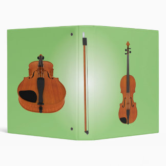 Violin & Bow: 3D Model: Custom Binder