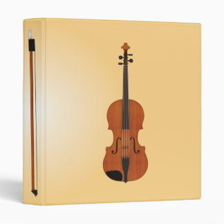 Violin & Bow: 3D Model: Custom Binder
