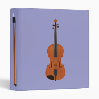 Violin & Bow: 3D Model: Custom Binder