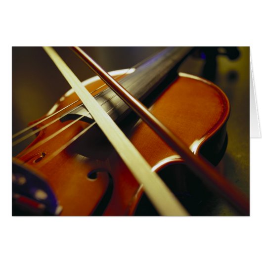 Violin & Bow Close-Up 1 Cards (Front Horizontal)