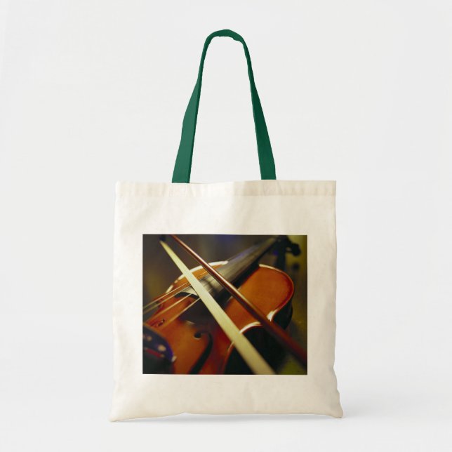 Violin & Bow Close-Up 1 Tote Bag (Front)