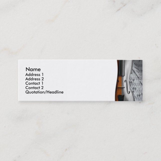 Violin Business Card (Front)