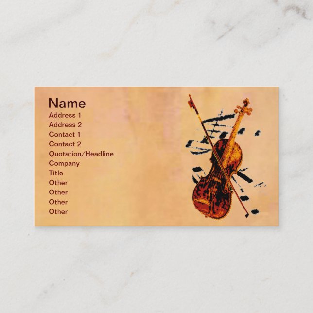 Violin Business Card (Front)