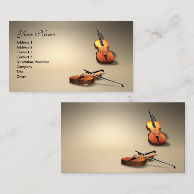 violin business card (Front/Back)