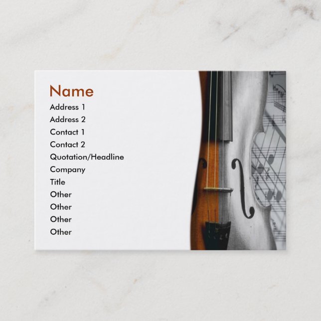 Violin Business Card (Front)