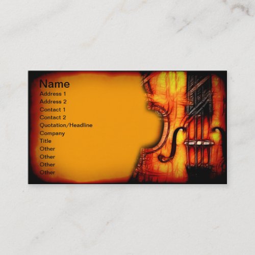 Violin Business Cards