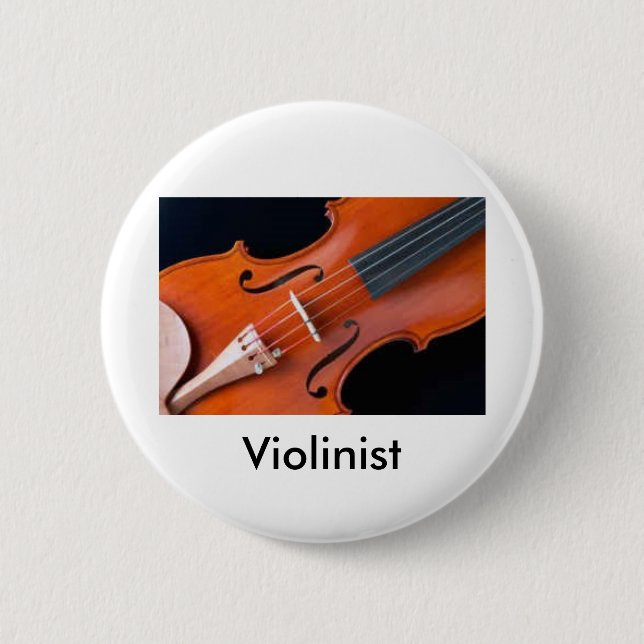 Violin Button for the Serious Musician (Front)