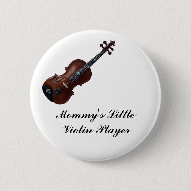 VIOLIN-BUTTON PINBACK BUTTON (Front)