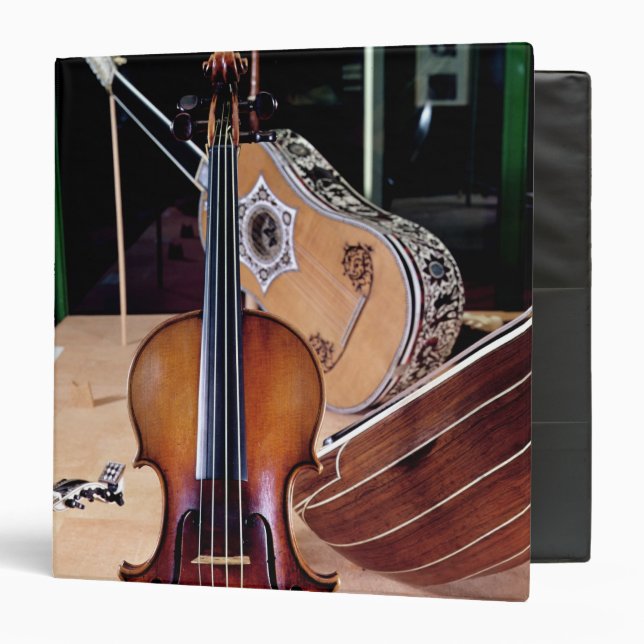 Violin, by Stradivari, Cremona, 1699 (photo; 3 Ring Binder (Front/Inside)