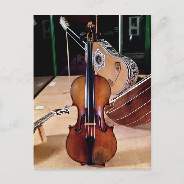 Violin, by Stradivari, Cremona, 1699 (photo; Postcard (Front)