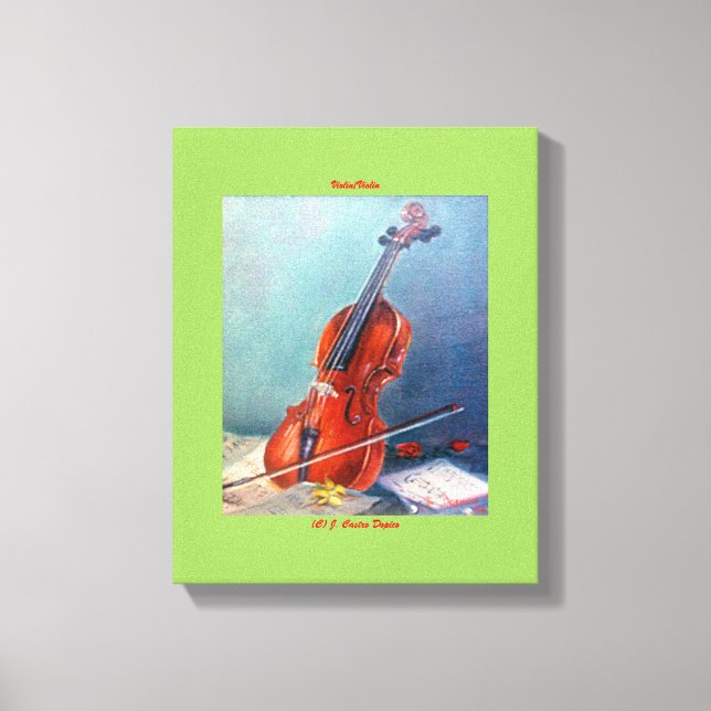 Violin Canvas Print (Front)