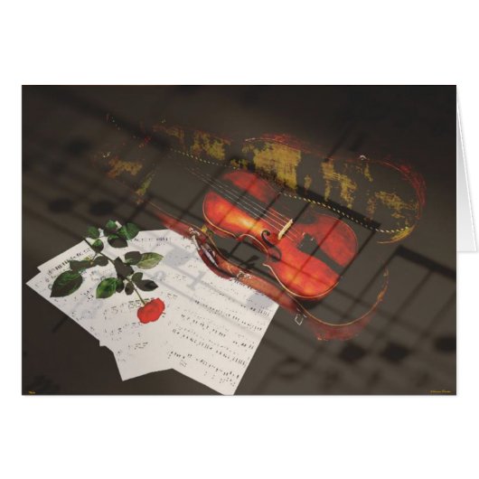 Violin Card (Front Horizontal)