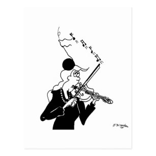 Funny Violin Postcards No Minimum Quantity Zazzle