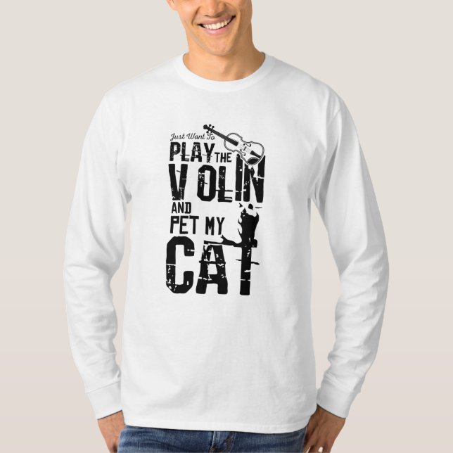 Violin Cat T-Shirt (Front)