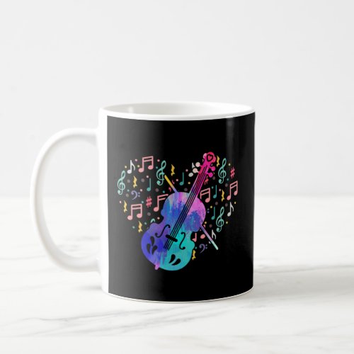 Violin Cello Musical Instrument for Violinist Cell Coffee Mug