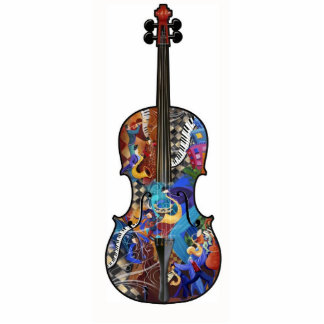 Violin Cello Photo Art Sculpture Music Decor
