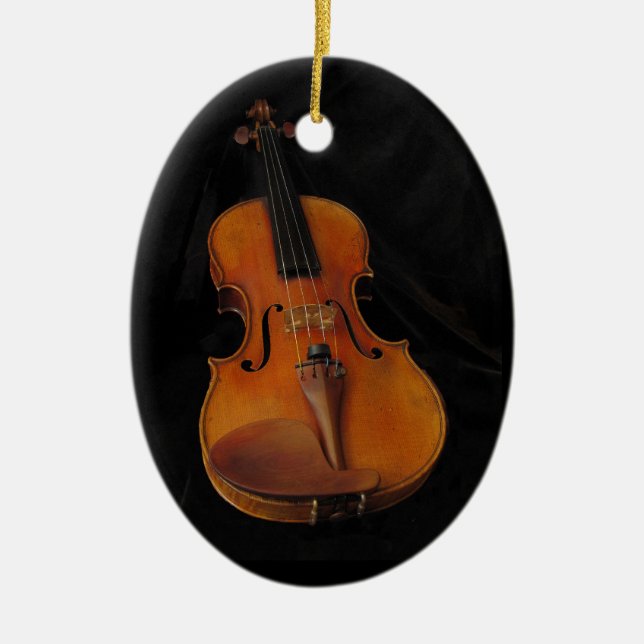 Violin Ceramic Ornament (Front)