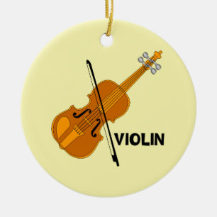 Violin Ceramic Ornament