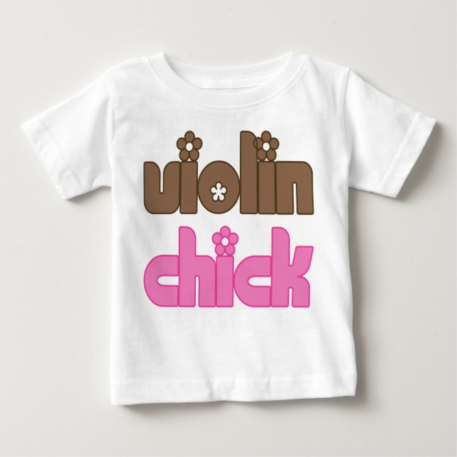 Violin Chick Baby T-Shirt (Front)