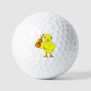 Violin Chick Golf Balls