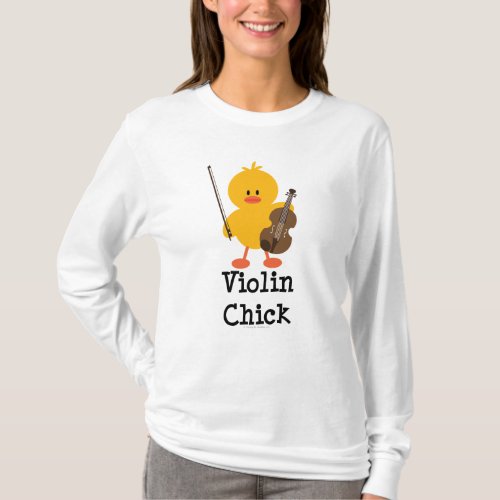 Violin Chick Hoodie T_Shirt