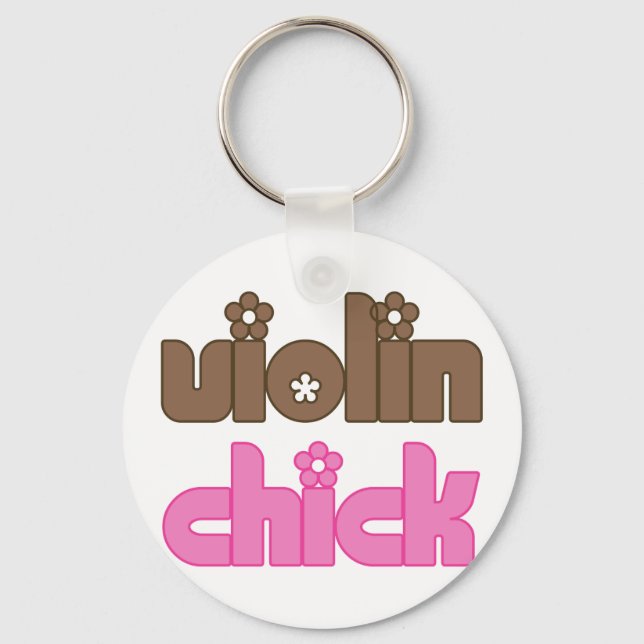 Violin Chick Keychain (Front)