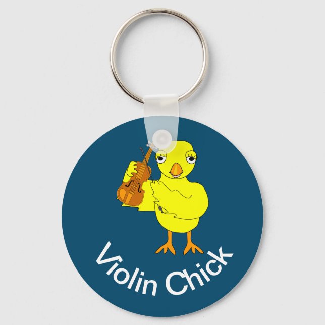 Violin Chick Keychain (Front)