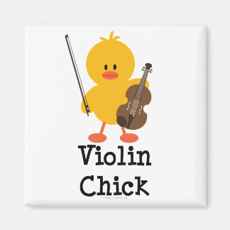Violin Chick Magnet