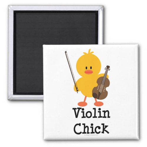 Violin Chick Magnet