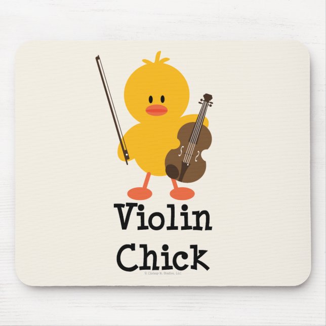 Violin Chick Mousepad (Front)