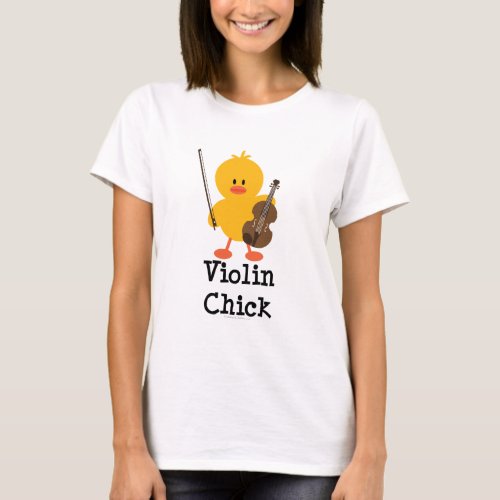 Violin Chick T shirt