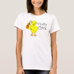 Violin Chick Text T-Shirt