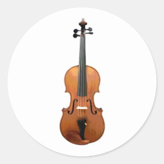 Violin Classical Music Cute Orchestra Classic Round Sticker