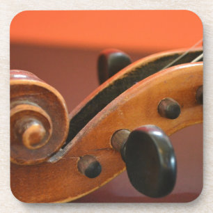 Violin classical stringed musical instrument beverage coaster