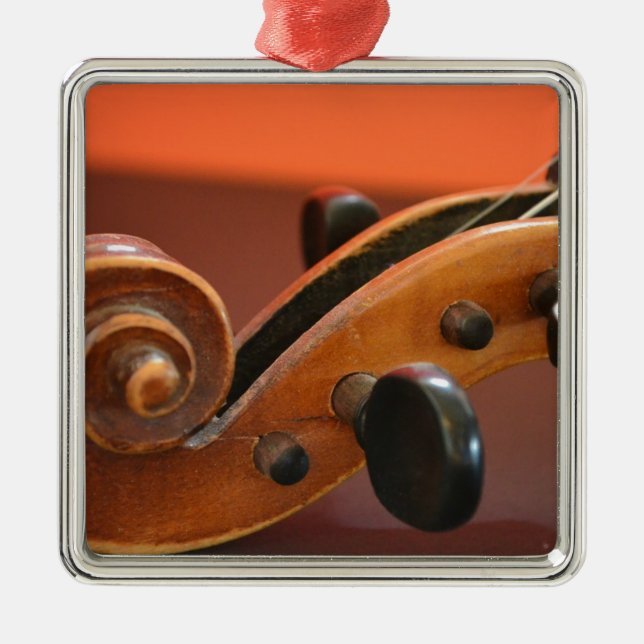 Violin classical stringed musical instrument metal ornament (Front)