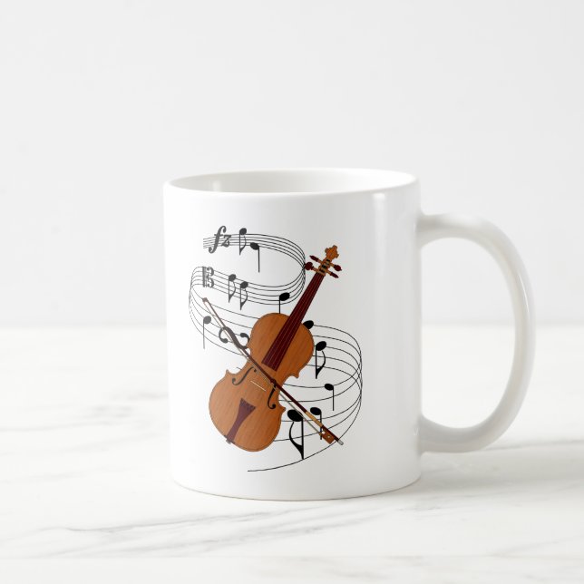 Violin Coffee Mug (Right)
