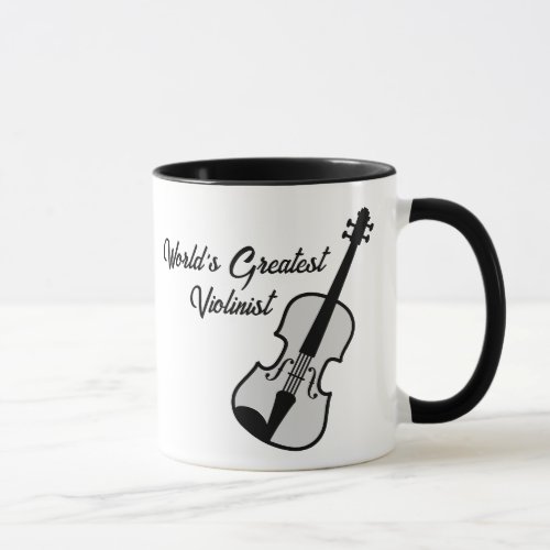 Violin coffee mug for worlds greatest violinist