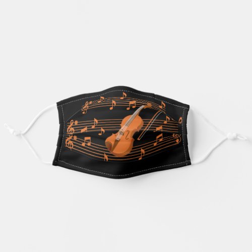Violin Design for violin player or teacher Adult Cloth Face Mask