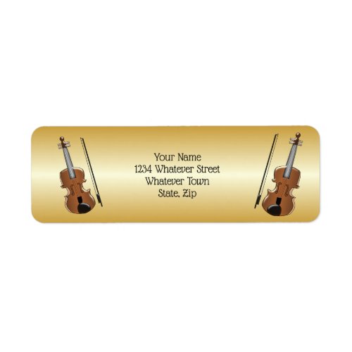 Violin Design Label
