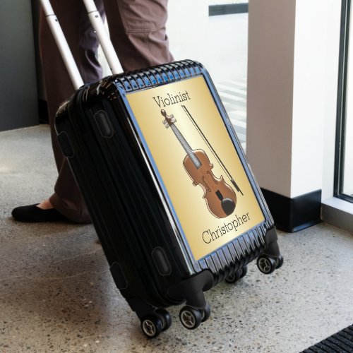Violin Design Personalised Luggage