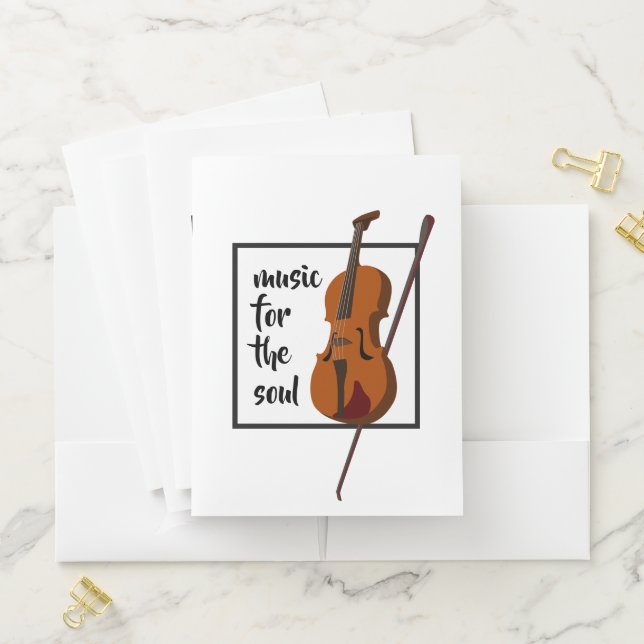 violin design pocket folder (In Situ)
