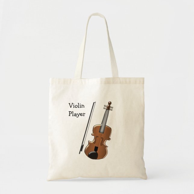 Violin Design Tote Bag (Front)
