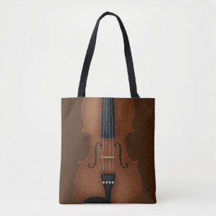 Violin Detail Elegant Classical Music Tote Bag