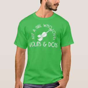 Violin Dog GirlTShirt T-Shirt