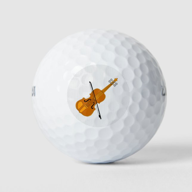 Violin Drawing Golf Balls (Front)