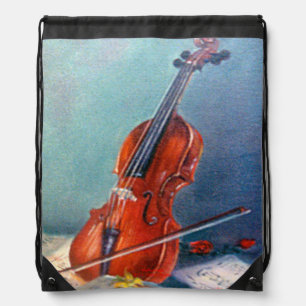 Violin Drawstring Bag