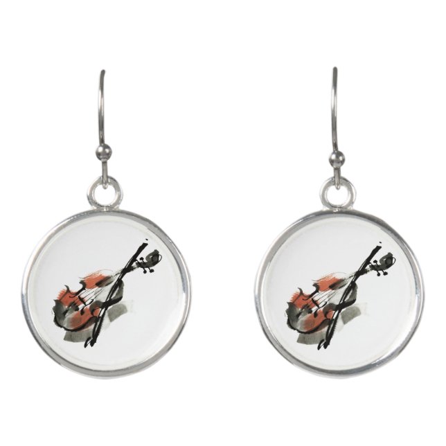 Violin Earrings (Front)