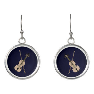 Violin Earrings