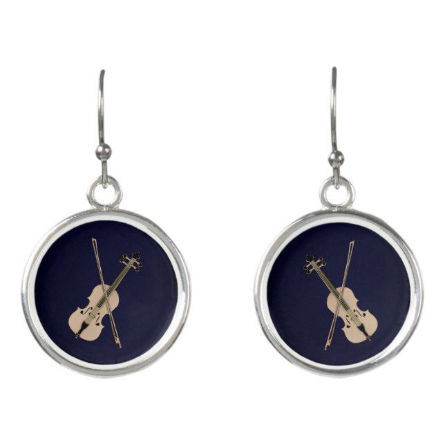 Violin Earrings (Front)